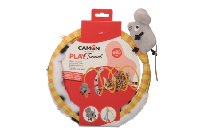 CAMON PLAY TUNNEL A SPIRALE CON GIOCHI PER GATTI Gatti
