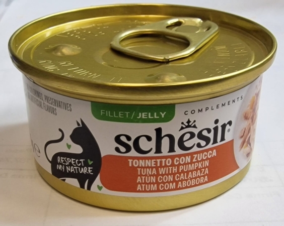 SCHESIR COMPLEMENTS FILETTI JELLY TONNETTO CON ZUCCA Gatti