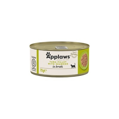 APPLAWS GATTO LATTINE IN BRODO FILETTI DI TONNO CON ALGHE Gatti
