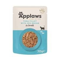 APPLAWS GATTO BUSTINA IN BRODO FILETTI DI TONNO CON ORATA Gatti