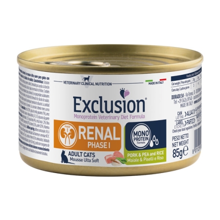 EXCLUSION DIET RENAL CAT PHASE 1 PORK & PEA AND RICE UMIDO Gatti