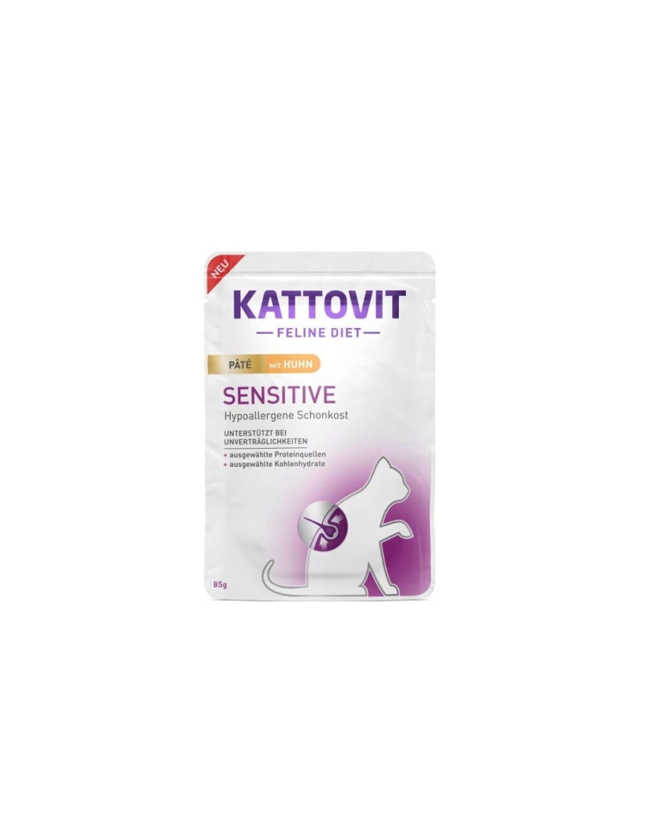 KATTOVIT FELINE DIET SENSITIVE POLLO PATE'