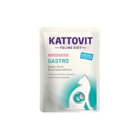 KATTOVIT FELINE DIET GASTRO SALMONE + RISO Gatti