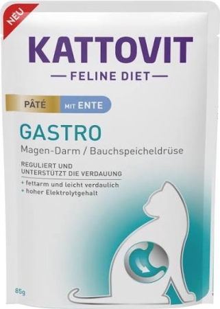 KATTOVIT FELINE DIET GASTRO PATE' ANATRA Gatti