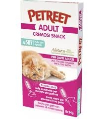 PETREET GATTI ADULT CREMOSI SNACK POLLO CON AGNELLO A 507