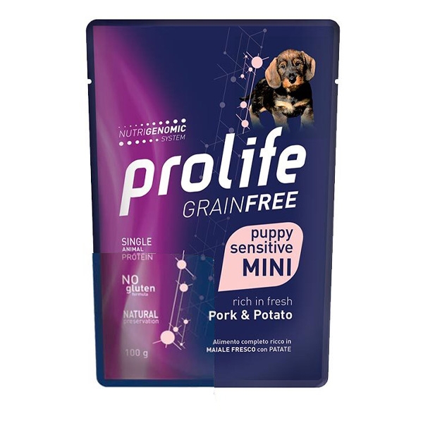 PROLIFE GRAIN FREE PUPPY MINI SENSITIVE MAIALE E PATATE