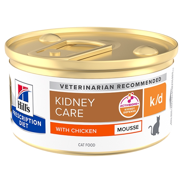 HILL'S PRESCRIPTION DIET FELINE K/D KIDNEY CARE MOUSSE POLLO