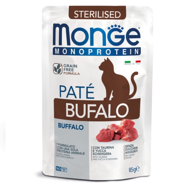 MONGE MONOPROTEIN STERILISED PATE' BUFALO