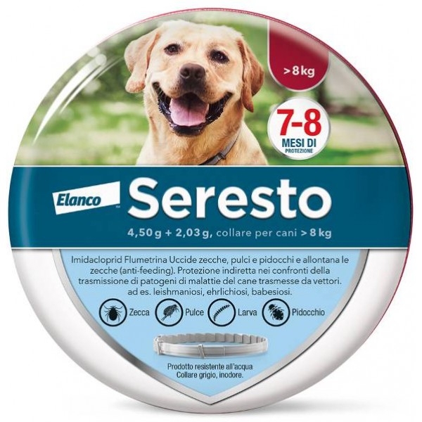ELANCO COLLARE ANTIPARASSITARIO SERESTO + 8 KG 