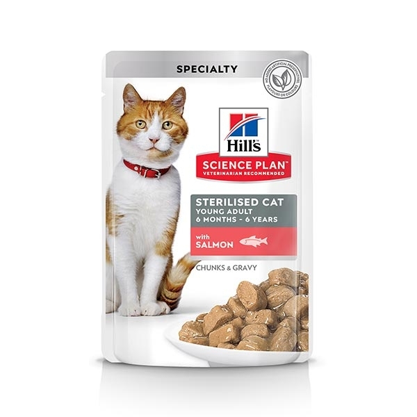 HILL'S SCIENCE PLAN YOUNG ADULT STERILISED CAT CON SALMONE