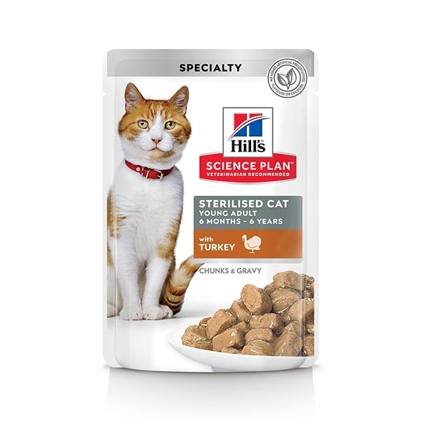 HILL'S SCIENCE PLAN YOUNG ADULT STERILISED CAT CON TACCHINO
