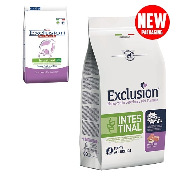 EXCLUSION DIET INTESTINAL MAIALE E RISO PUPPY ALL BREED 