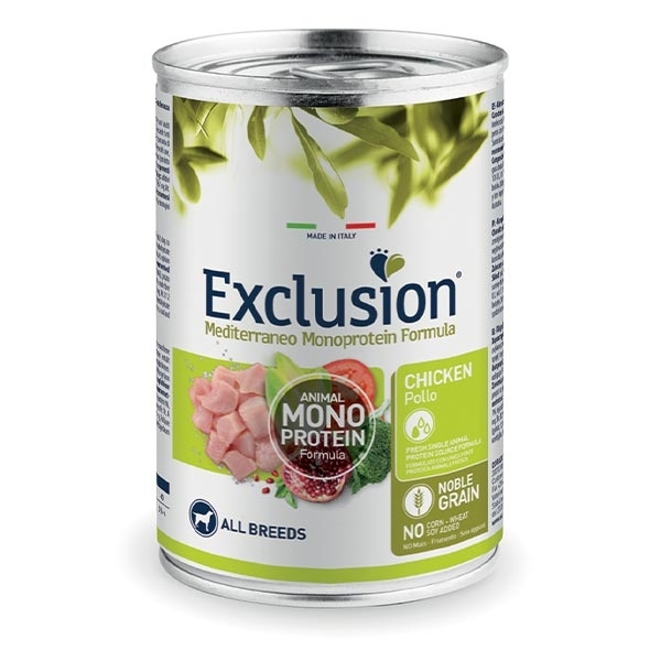 EXCLUSION MEDITERRANEO MONOPROTEIN ADULT ALL BREED CON POLLO 