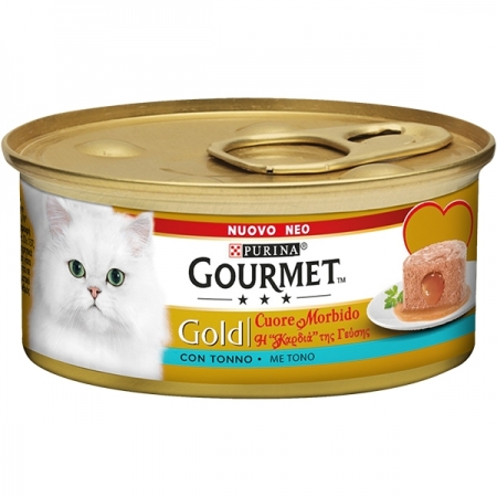 GOURMET GOLD CUORE MORBIDO CON TONNO Gatti