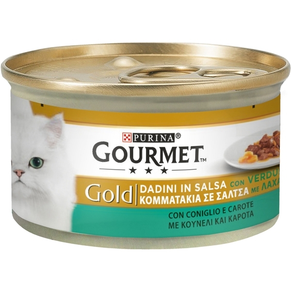 GOURMET GOLD DADINI IN SALSA CON CONIGLIO E CAROTE 
