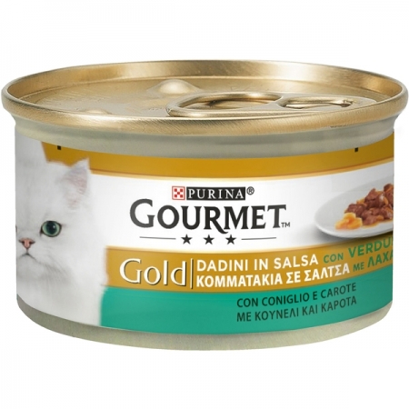 GOURMET GOLD DADINI IN SALSA CON CONIGLIO E CAROTE Gatti