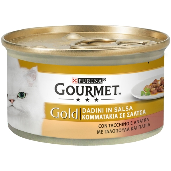 GOURMET GOLD DADINI IN SALSA CON TACCHINO E ANATRA 