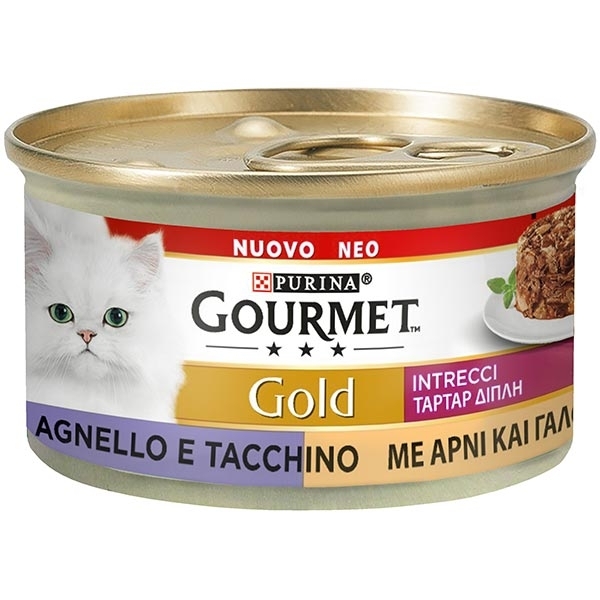 GOURMET GOLD INTRECCI DI GUSTO TACCHINO E AGNELLO 
