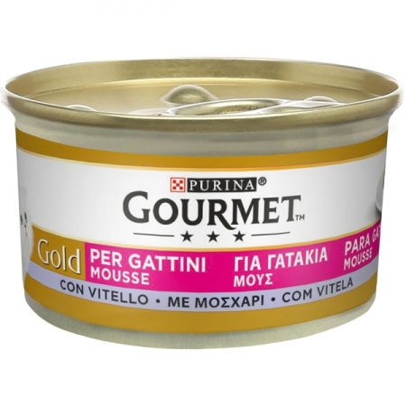 GOURMET GOLD MOUSSE GATTINI CON VITELLO Gatti