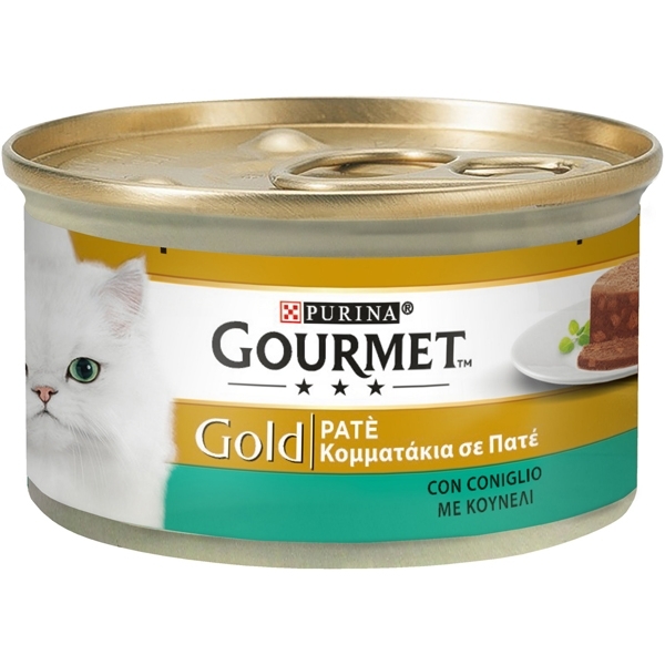 GOURMET GOLD PATÈ CON CONIGLIO 