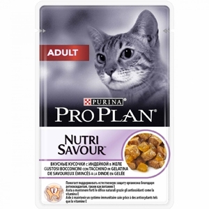 PRO PLAN NUTRI SAVOUR ADULT BOCCONCINI CON TACCHINO IN GELATINA