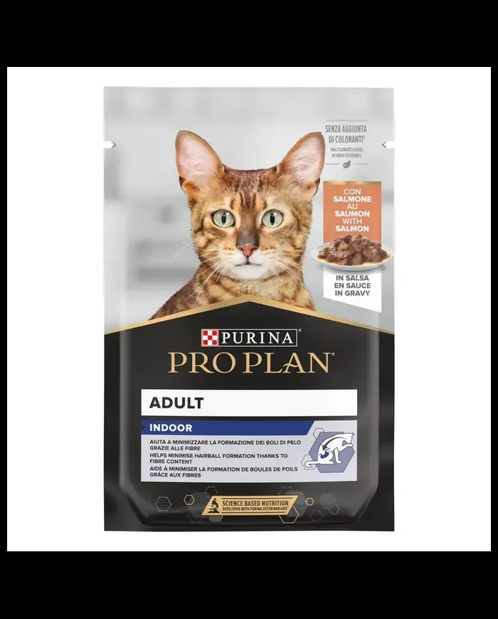 PRO PLAN NUTRI SAVOUR HOUSECAT TENERI PEZZETTI CON SALMONE IN SALSA 