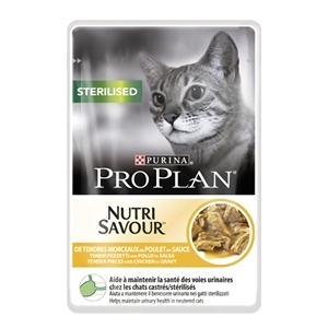 PRO PLAN NUTRI SAVOUR STERILISED TENERI PEZZETTI CON POLLO IN SALSA 