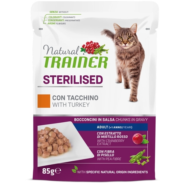 TRAINER NATURAL ADULT STERILISED TACCHINO BOCCONCINI 