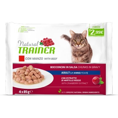 NATURAL FELINE FLOWPACK ADULT CON MANZO