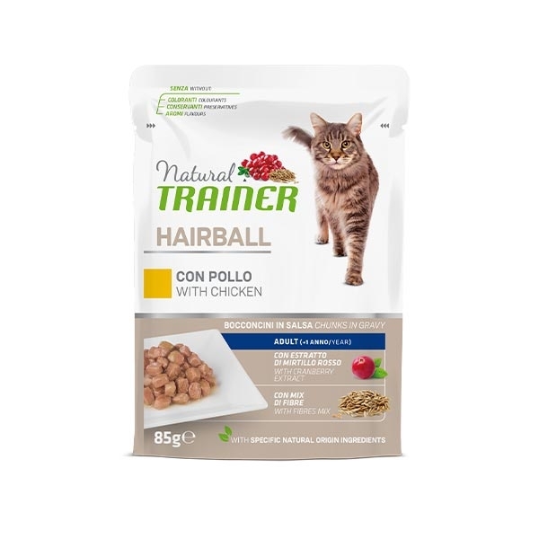 TRAINER NATURAL HAIRBALL ADULT CON POLLO 