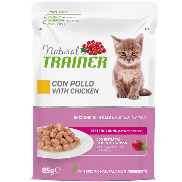 NATURAL KITTEN & YOUNG POLLO BOCCONCINI IN SALSA 
