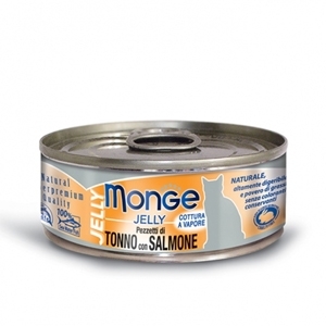 NATURAL SUPERPREMIUM JELLY TONNO BONITO CON SALMONE 