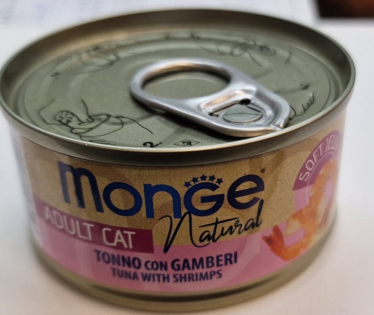 NATURAL SUPERPREMIUM JELLY PEZZETTI DI TONNO DEL PACIFICO E GAMBERETTI Gatti