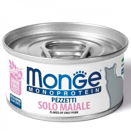 MONGE MONOPROTEICO PEZZETTI SOLO MAIALE Gatti