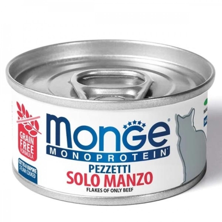 MONGE MONOPROTEICO PEZZETTI SOLO MANZO Gatti