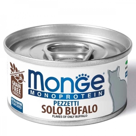 MONGE MONOPROTEICO PEZZETTI SOLO BUFALO Gatti