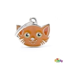 MEDAGLIETTA GATTO EUROPEO ROSSO