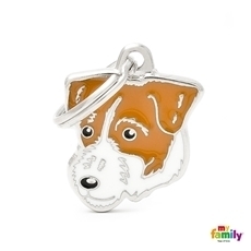 MEDAGLIETTA CANE JACK RUSSELL BROKEN 