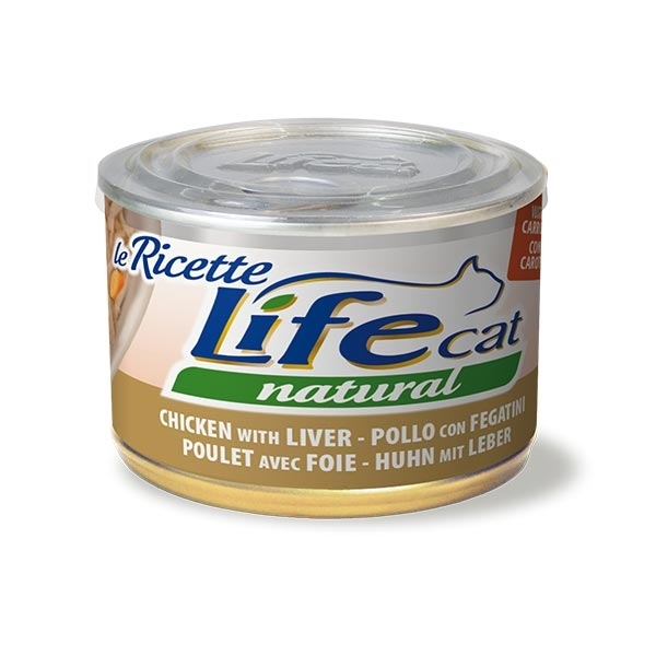 LIFE CAT LE RICETTE POLLO CON FEGATINI E CAROTE 