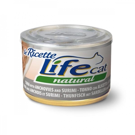 LIFE CAT LE RICETTE TONNO CON ALICETTE E SURIMI Gatti