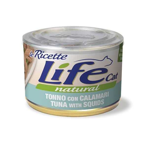 LIFE CAT LE RICETTE TONNO CON CALAMARI E FAGIOLINI 