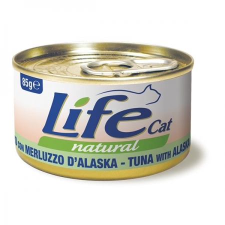 LIFE CAT NATURAL TONNETTO CON MERLUZZO D'ALASKA Gatti