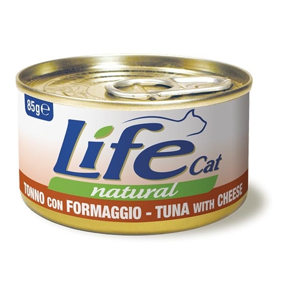 LIFE CAT NATURAL TONNO CON FORMAGGIO 