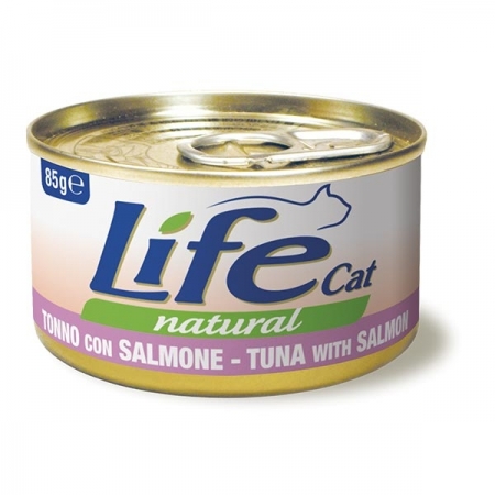 LIFE CAT NATURAL TONNO CON SALMONE Gatti