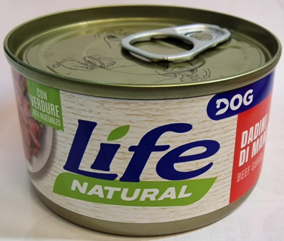 LIFE NATURAL DOG DADINI DI MANZO CON VERDURE 