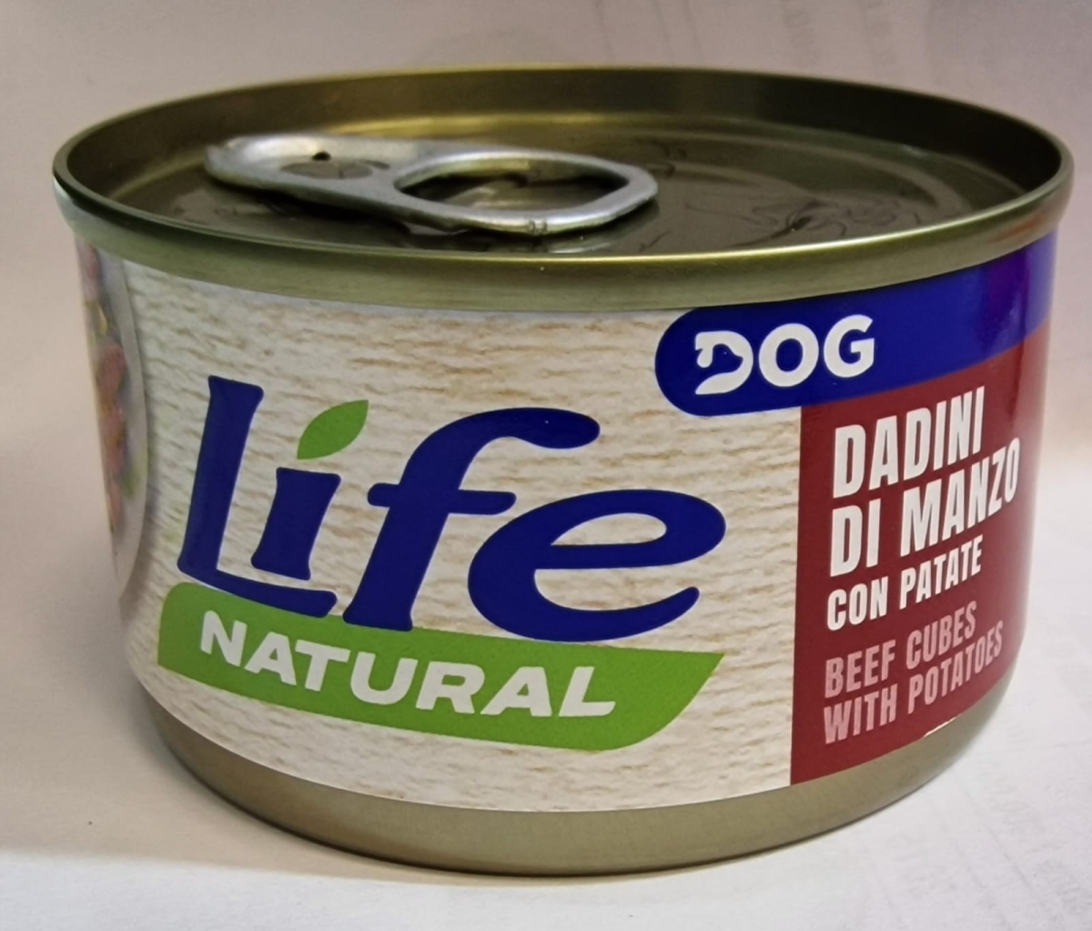LIFE NATURAL DOG DADINI DI MANZO CON PATATE 